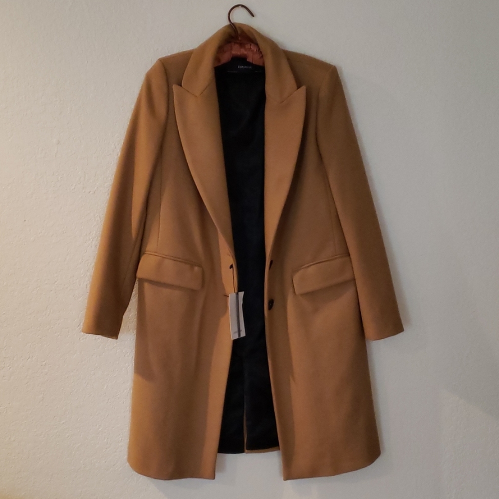 Zara Basic Camel Coat